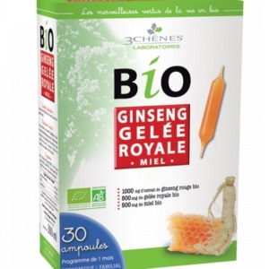 3Chenes Ginseng Gelee Royale Miel 30Ampoules*10ml Promo Parapharmacie Casablanca Maroc - Medical Media Store