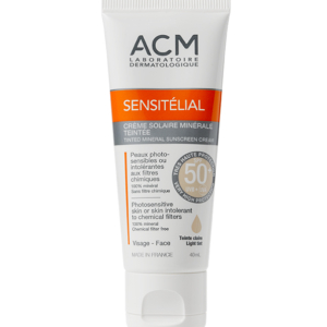 Acm Sensitélial Crème solaire minérale teintée SPF 50+ – 40ml Promo Parapharmacie Casablanca Maroc - Medical Media Store