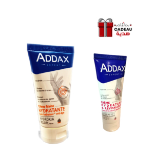 Addax Hydroxia Crème mains – 75ml + Crème Hydratante et revitalisante Offerte Promo Parapharmacie Casablanca Maroc - Medical Media Store