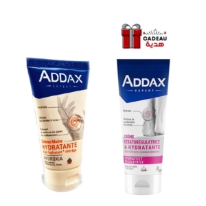 Addax Hydroxia Crème mains – 75ml + Crème Régulatrice & Hydratante Offerte Promo Parapharmacie Casablanca Maroc - Medical Media Store