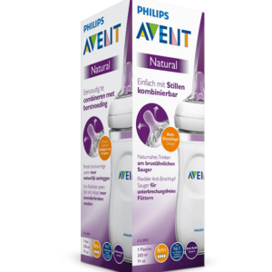 Avent – SCF036/17 – Biberon Natural 330 ml – 6 mois et + (Débit Rapide) 1 Promo Parapharmacie Casablanca Maroc - Medical Media Store