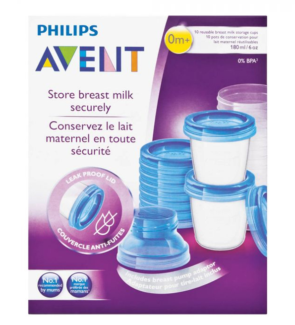 Philips Avent Set de 25 Sachets de Conservation du Lait Maternel 180 ml :  : Bébé et Puériculture