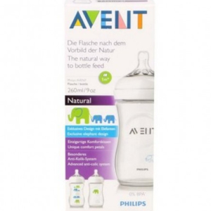 Avent – SCF627/17 – Biberon Natural 260 ml – 1 mois et + (Débit lent) 1 Promo Parapharmacie Casablanca Maroc - Medical Media Store