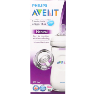 Avent – SCF696/17 – Biberon Natural 330ml – 3 mois et + (Débit moyen) 1 Promo Parapharmacie Casablanca Maroc - Medical Media Store