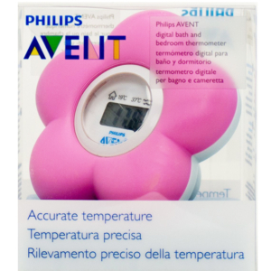 Avent – SCH550/21 – Thermomètre bain et chambre pour bébé (Rose) 1 Promo Parapharmacie Casablanca Maroc - Medical Media Store