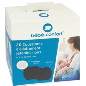 BB conf 20coussinets d’allaitement jetables noires+2blanc 1 Promo Parapharmacie Casablanca Maroc - Medical Media Store