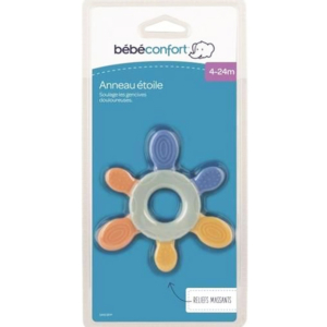 Bebe Confort – Anneau de dentition bi-matière – étoile (4-24M +) 1 Promo Parapharmacie Casablanca Maroc - Medical Media Store