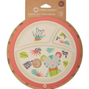 Bebe Confort – Assiette en Bambou avec compartiments – Jungle Vibes (18M +) 2 Promo Parapharmacie Casablanca Maroc - Medical Media Store