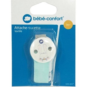 Bebe Confort – Attaches sucette Textile (3M +) 1 Promo Parapharmacie Casablanca Maroc - Medical Media Store