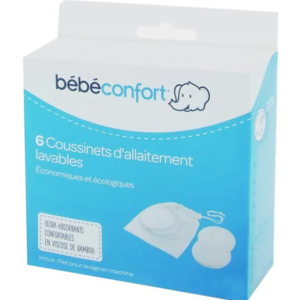 Bebe Confort – Coussinets d’allaitement lavables 1 Promo Parapharmacie Casablanca Maroc - Medical Media Store