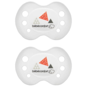 Bebe Confort – Sucettes réversibles en silicone (x2) – Gris (0-6M +) 2 Promo Parapharmacie Casablanca Maroc - Medical Media Store