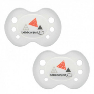 Bebe Confort – Sucettes réversibles en silicone (x2) – Gris (18-36M +) 2 Promo Parapharmacie Casablanca Maroc - Medical Media Store