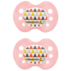 Bebe Confort – Sucettes réversibles en silicone (x2) – Rouge (0-6M +) 2 Promo Parapharmacie Casablanca Maroc - Medical Media Store