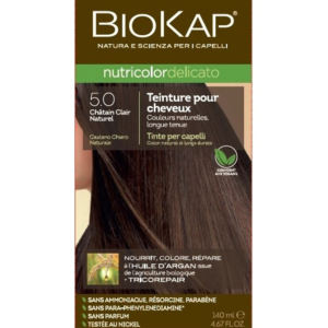 Biokap – Nutricolor Delicato 5.0 Châtain clair naturel 1 Promo Parapharmacie Casablanca Maroc - Medical Media Store