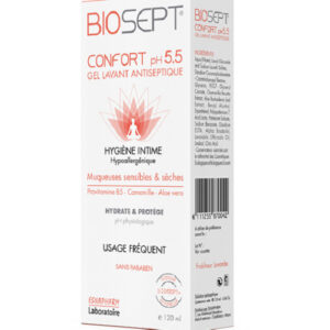 Biosept 5.5 Gel Nettoyant Traitant 120Ml Promo Parapharmacie Casablanca Maroc - Medical Media Store