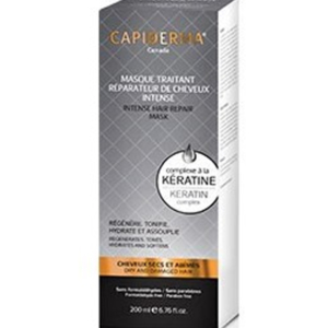 Capiderma – Masque traitant réparateur de cheveux intense à la Kératine – 200 ml + Shampooing énergisant 75ml Offert 2 Promo Parapharmacie Casablanca Maroc - Medical Media Store