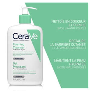 CeraVe Gel Moussant Nettoyant Peau Normale à Grasse | 473ml 2 Promo Parapharmacie Casablanca Maroc - Medical Media Store