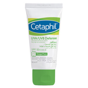 Cétaphil – Ecran UVA/UVB Defense SPF50 – 50 ml Promo Parapharmacie Casablanca Maroc - Medical Media Store