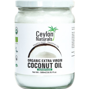 Ceylon Naturals – Huile de coco extra vierge Bio – 500 ml Promo Parapharmacie Casablanca Maroc - Medical Media Store