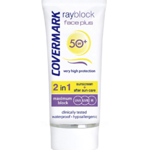 Covermark – Rayblock Face Plus teintée beige SPF50+ – 50 ml Promo Parapharmacie Casablanca Maroc - Medical Media Store
