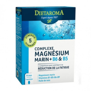 Dietaroma Magnesium marin+ B6 & B5 60cps Promo Parapharmacie Casablanca Maroc - Medical Media Store