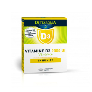 Dietaroma Vitamine D3 2000UI Vegetale 40comprimes Promo Parapharmacie Casablanca Maroc - Medical Media Store
