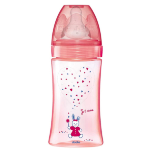 DODIE BIBERON INITIATION+ 270ML ROSE LICORNE 0-6 M TÊTE RONDE 3 VIT D2 Promo Parapharmacie Casablanca Maroc - Medical Media Store