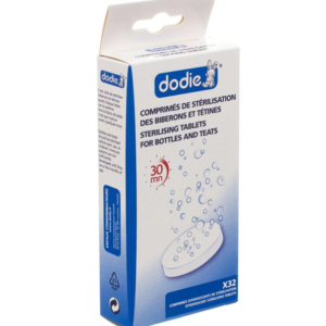 Dodie – Comprimés de stérilisation biberons & tétines (x32) 1 Promo Parapharmacie Casablanca Maroc - Medical Media Store