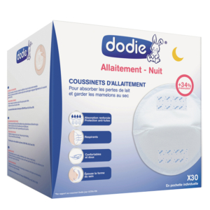 Dodie – Coussinets d’allaitement nuit (x30) 1 Promo Parapharmacie Casablanca Maroc - Medical Media Store