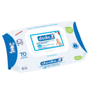 Dodie – Lingettes nettoyantes derme-apaisantes – (x70) Promo Parapharmacie Casablanca Maroc - Medical Media Store