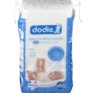 Dodie maxi carres coton 3en1 60pcs 1 Promo Parapharmacie Casablanca Maroc - Medical Media Store
