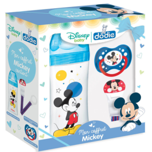 Dodie – Mon coffret Disney Baby Mickey (1 biberon Initiation+ 330 ml, 1 sucette anatomique (18M+), 1 attache sucette) 1 Promo Parapharmacie Casablanca Maroc - Medical Media Store