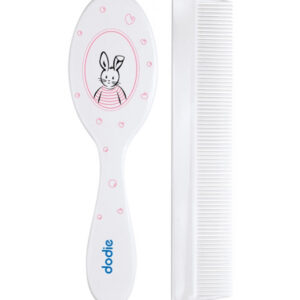 Dodie – Peigne et brosse assortis – Lapin rose Promo Parapharmacie Casablanca Maroc - Medical Media Store