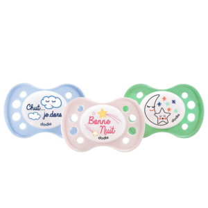 Dodie – Sucette forme anatomique silicone nuit (0-6 M) N°A29 2 Promo Parapharmacie Casablanca Maroc - Medical Media Store