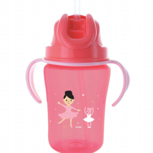 Dodie – Tasse paille (18M+) Rose – 350 ml Promo Parapharmacie Casablanca Maroc - Medical Media Store