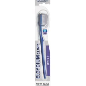 Elgydium Clinic – Brosse à dents Ortho X Adulte Medium Promo Parapharmacie Casablanca Maroc - Medical Media Store