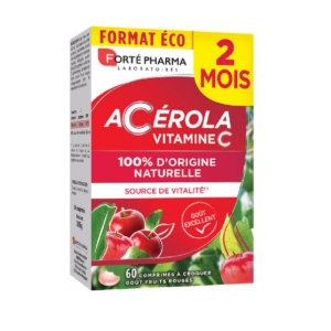 Forté Pharma Acérola Vitamine C – 60 Comprimés Promo Parapharmacie Casablanca Maroc - Medical Media Store