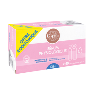 GIFRER SERUM PHYSIOLOGICA BTE X 40 UNIDOSES 5 ML Promo Parapharmacie Casablanca Maroc - Medical Media Store