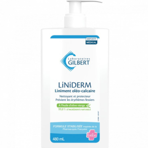 Gilbert Liniderm Liniment Oléo-Calcaire Flacon-Pompe – 480 ml Promo Parapharmacie Casablanca Maroc - Medical Media Store