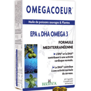 Holistica Omegacoeur Huile de Poisson – 60 Capsules Molles Promo Parapharmacie Casablanca Maroc - Medical Media Store