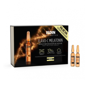 Isdin Flavo-C Melatonin serum reparateur nuit 10amp*2ml Promo Parapharmacie Casablanca Maroc - Medical Media Store