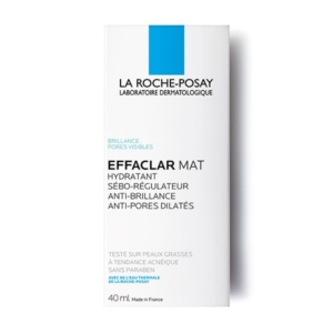 La Roche-Posay Effaclar Mat Hydratant Sébo-Régulateur Peau Grasse et Sensible | 40ml 2 Promo Parapharmacie Casablanca Maroc - Medical Media Store