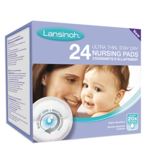 Lansinoh Coussinets d’allaitement jetable Blue Lock – 24 unités Promo Parapharmacie Casablanca Maroc - Medical Media Store