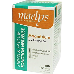 Maelys Magnésium & Vitamine B6 – 30 Gélules Promo Parapharmacie Casablanca Maroc - Medical Media Store