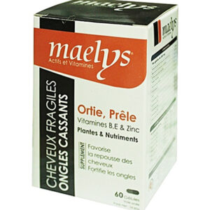 Maelys Ortie Prêle Vitamines B E et Zinc – 60 Gélules Promo Parapharmacie Casablanca Maroc - Medical Media Store