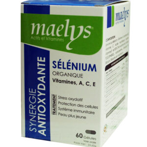 Maelys Sélénium Organique Vitamines A C E – 60 Gélules Promo Parapharmacie Casablanca Maroc - Medical Media Store