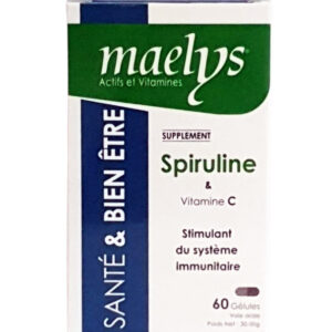 Maelys Spiruline et Vitamine C – 60 Gélules Promo Parapharmacie Casablanca Maroc - Medical Media Store