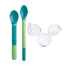 Mam Baby Cuilleres avec Couvercles sensibles +6m Promo Parapharmacie Casablanca Maroc - Medical Media Store