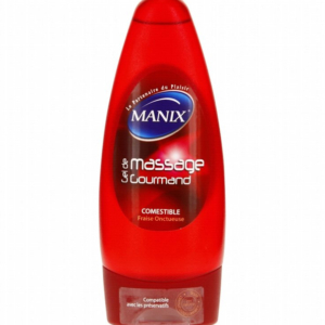 Manix Gel Massage Gourmand Fraise – 200 ml Promo Parapharmacie Casablanca Maroc - Medical Media Store