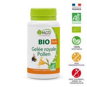 MGD Nature Bio Gelée Royale Pollen 90 Gélules Promo Parapharmacie Casablanca Maroc - Medical Media Store